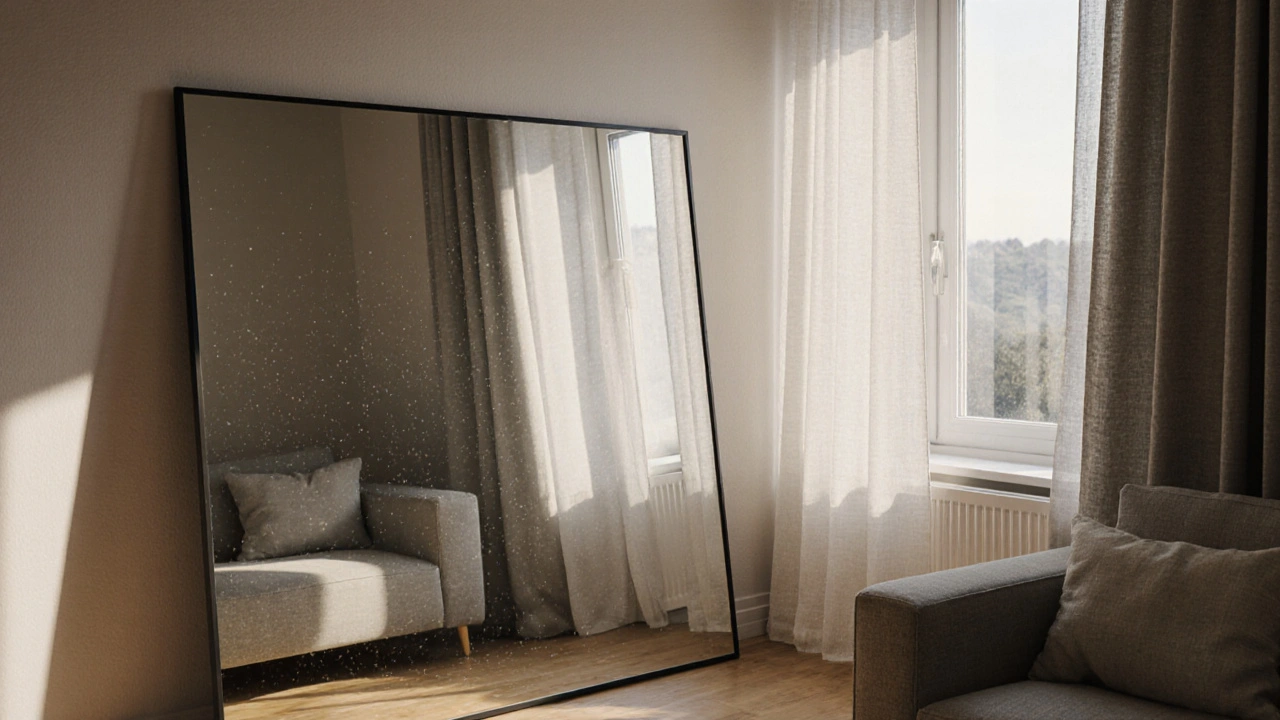 Spiegel im Wohnzimmer einsetzen: So vergrößern Sie den Raum, lenken Licht und betonen Proportionen