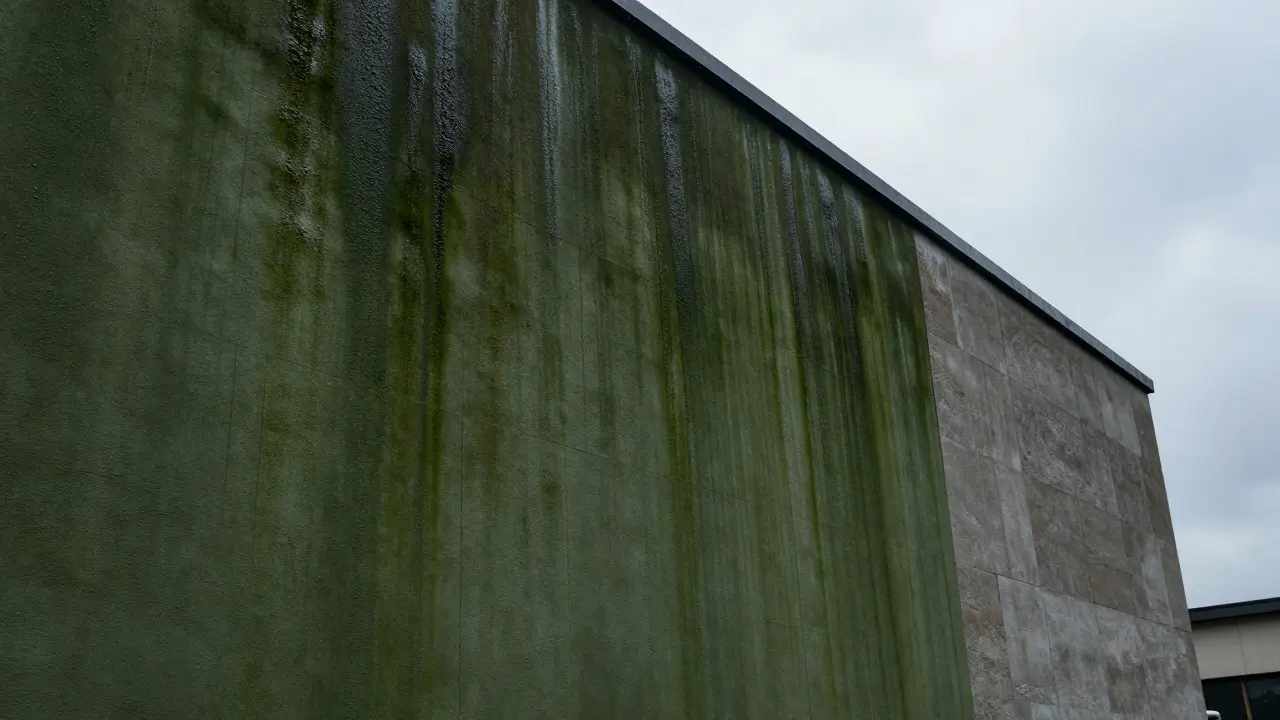 Feuchteflecken an der Fassade: Algen oder Durchfeuchtung? So erkennen Sie den Unterschied