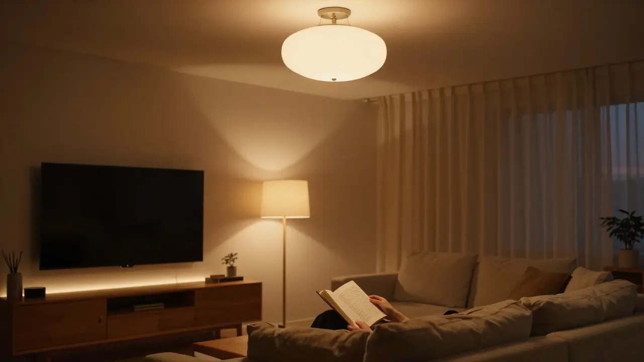 Beleuchtung im Wohnzimmer: Die richtige Kombination aus Deckenleuchten, Stehlampen und LED-Strips