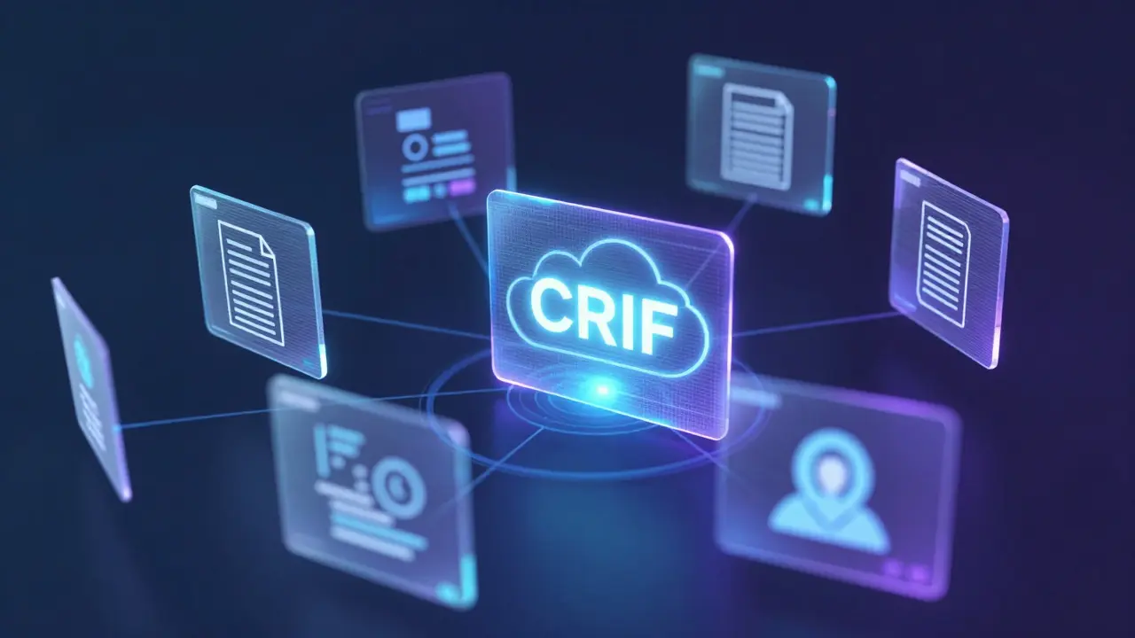 Abstrakte Darstellung von Datenanalyse und Cloud-Integration