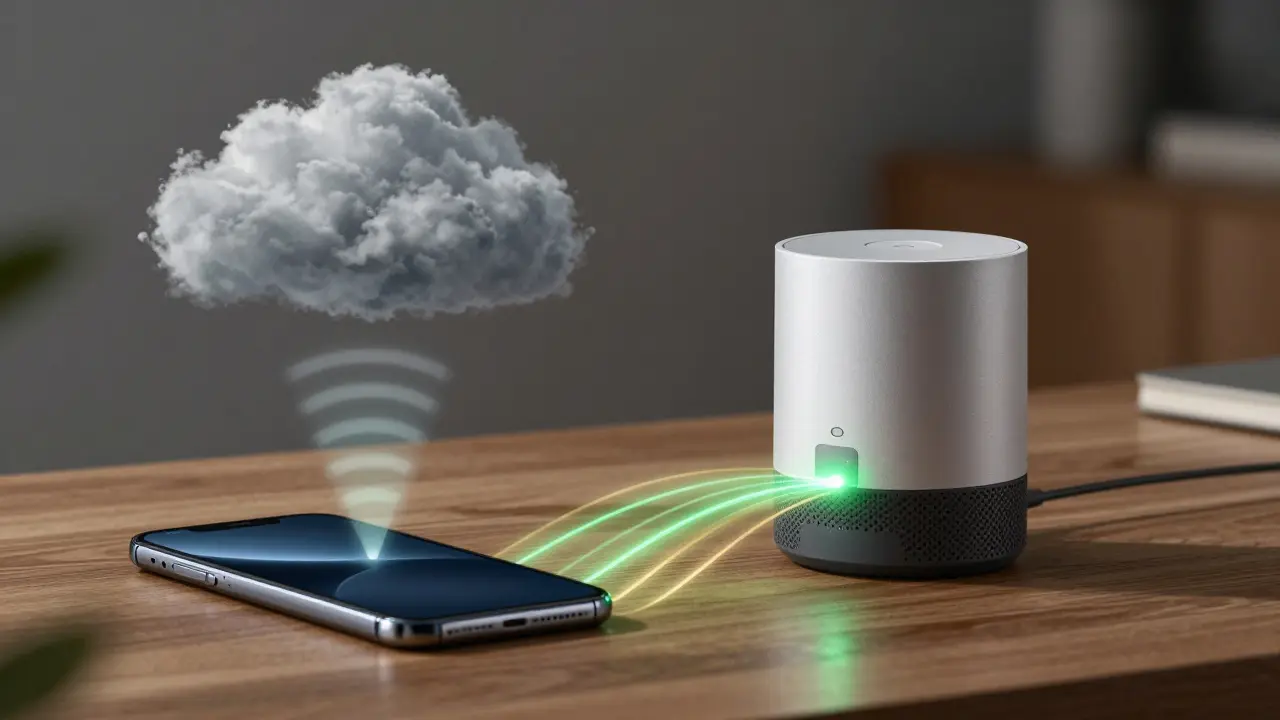 Comparison of slow cloud server vs fast local smart home controller processing