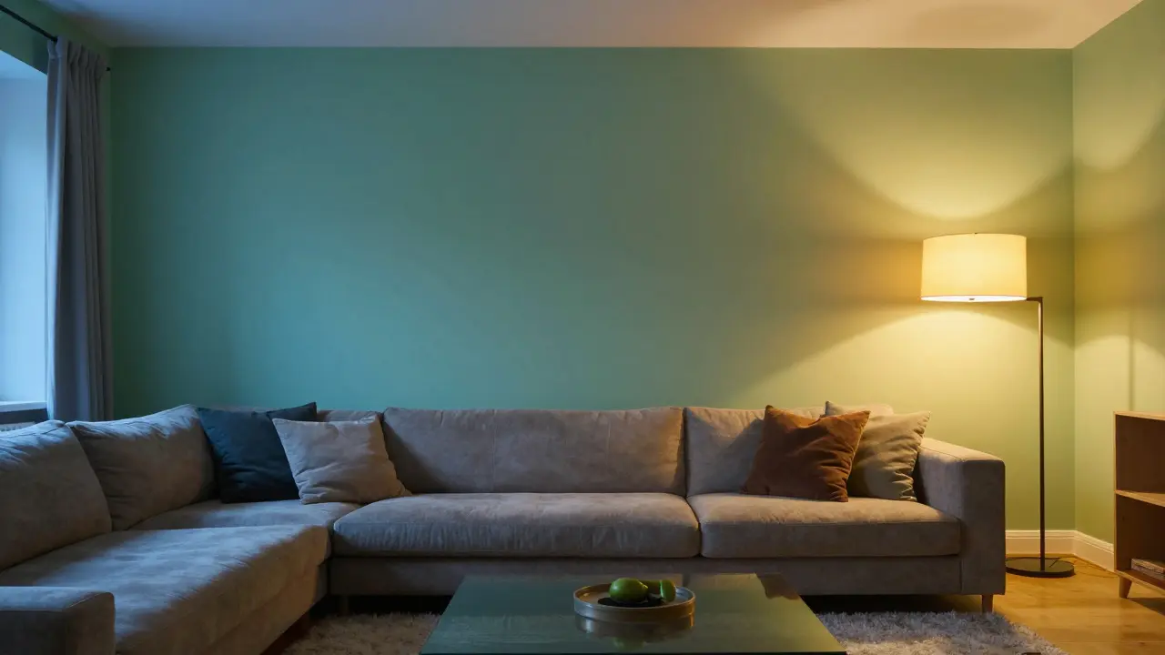 Designwechsel im Wohnzimmer: Farb- und Lichtkonzept im Vergleich