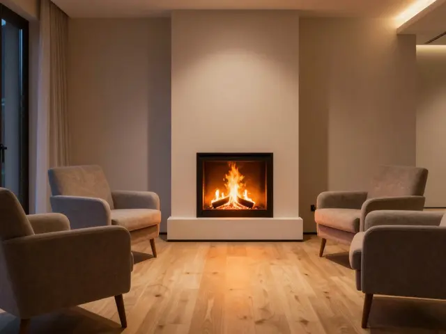 Wohnzimmer mit Kamin planen: Sitzordnung, TV-Position und Sicherheitsabstand