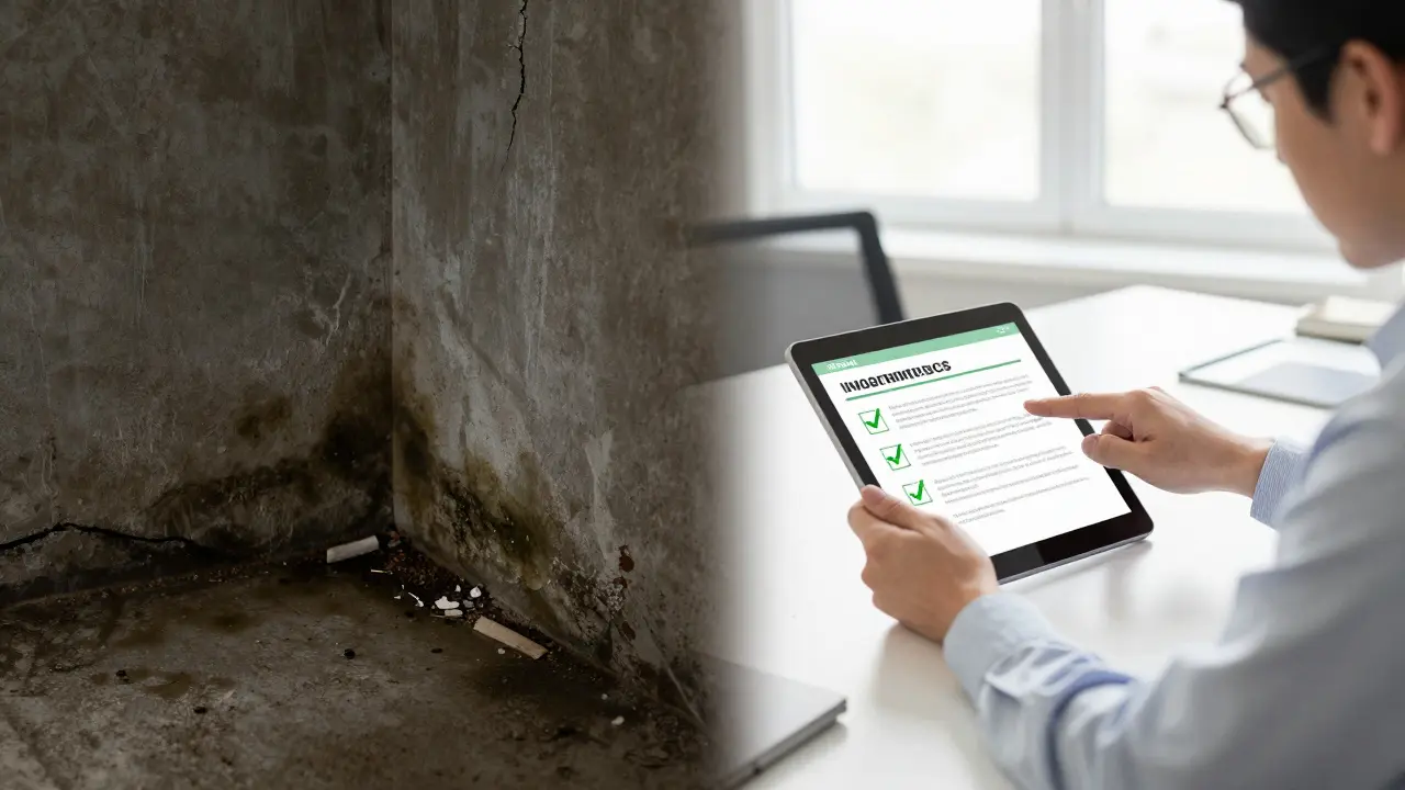 Contrast between a damp, illegal basement and approved renovation plans