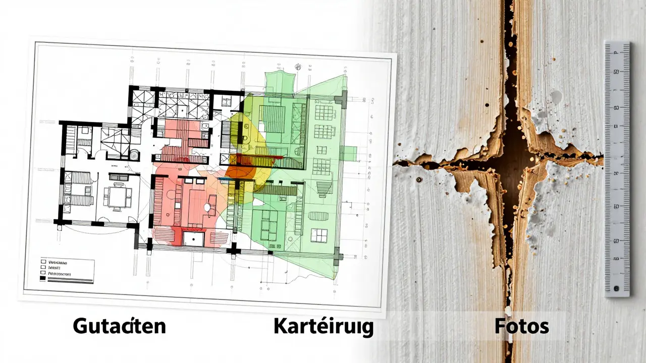 Grafische Darstellung von Bauplänen und Schadenskartierungen