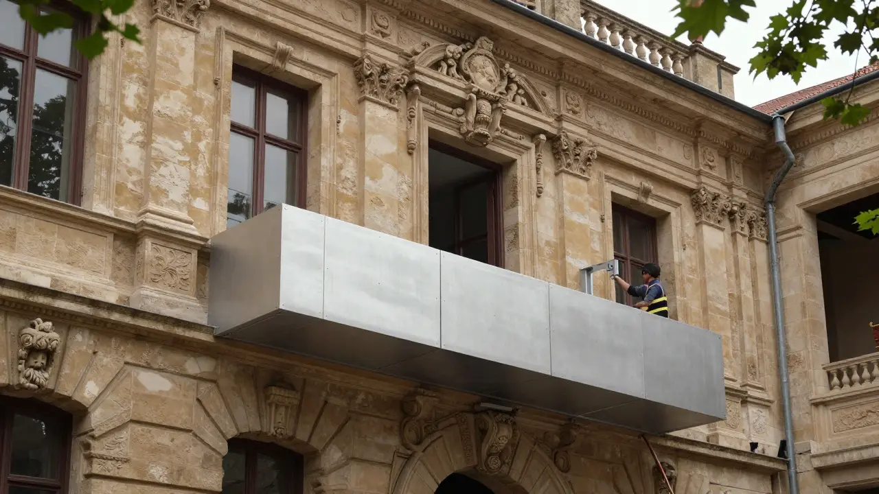 Balkone in Denkmälern: Statische und rechtliche Planung