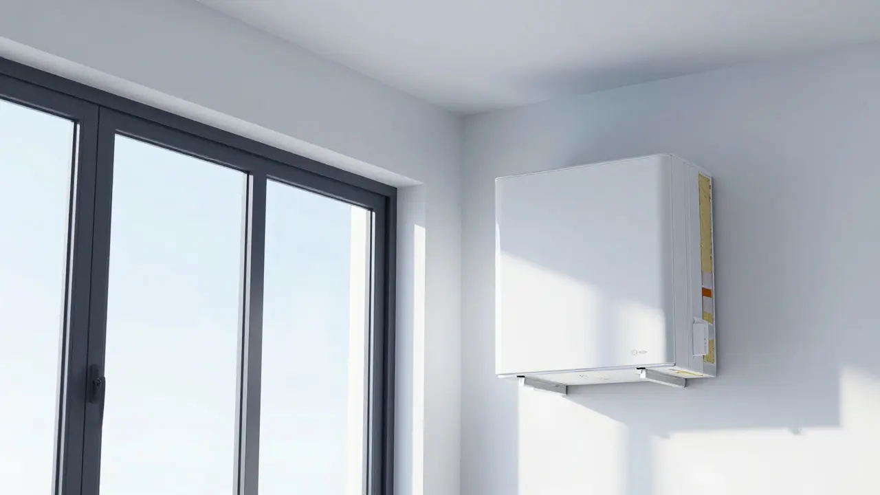Moderne energetische Sanierung mit neuen Fenstern und Wärmepumpe