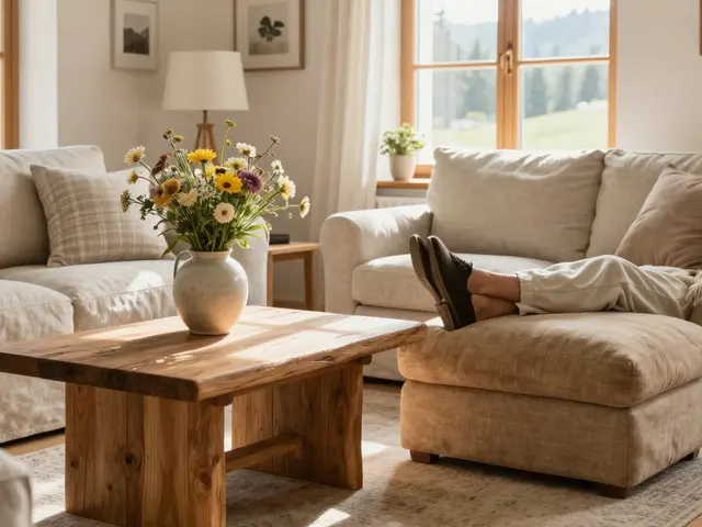 Landhausstil im Wohnzimmer: So gelingt der rustikale Look